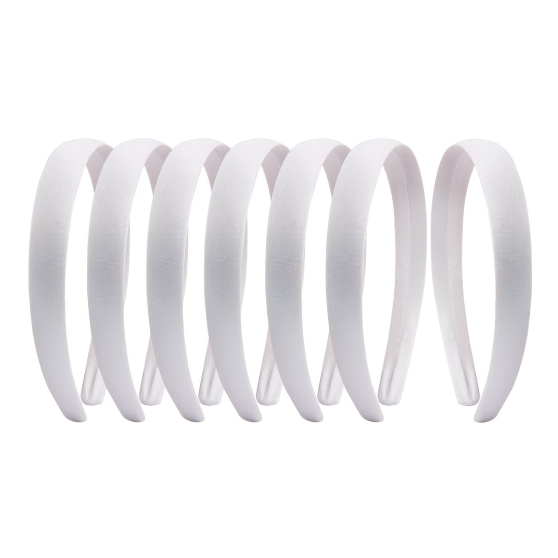 Candygirl 0.8 Inch Wide Satin Covered Headbands DIY Ribbon Headbands for Girls Women Craft