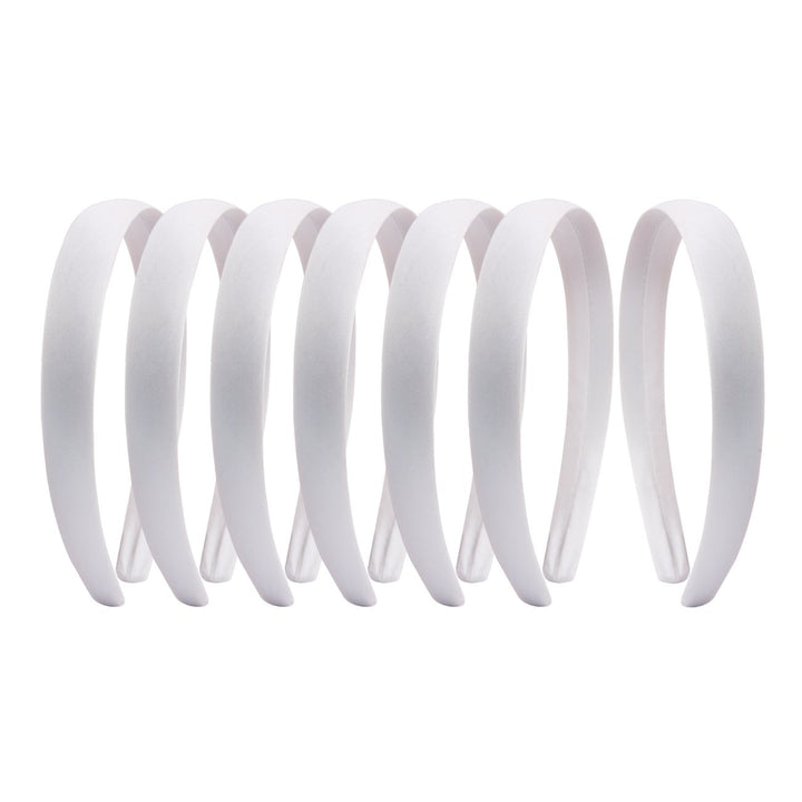 Candygirl 0.8 Inch Wide Satin Covered Headbands DIY Ribbon Headbands for Girls Women Craft