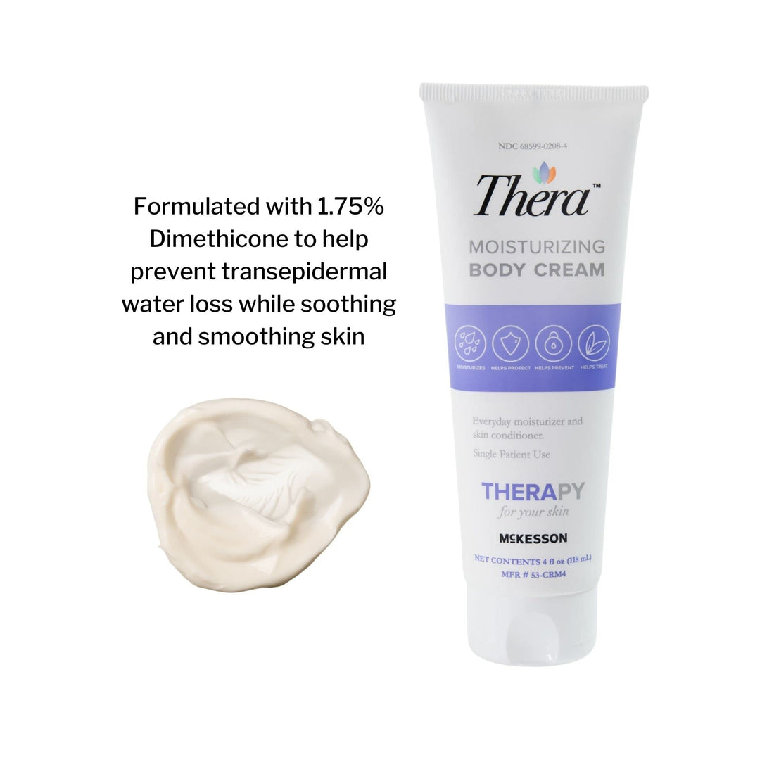 Thera Scented Hand and Body Moisturizer Cream 4 oz. Tube 53-CRM4 1 Ct