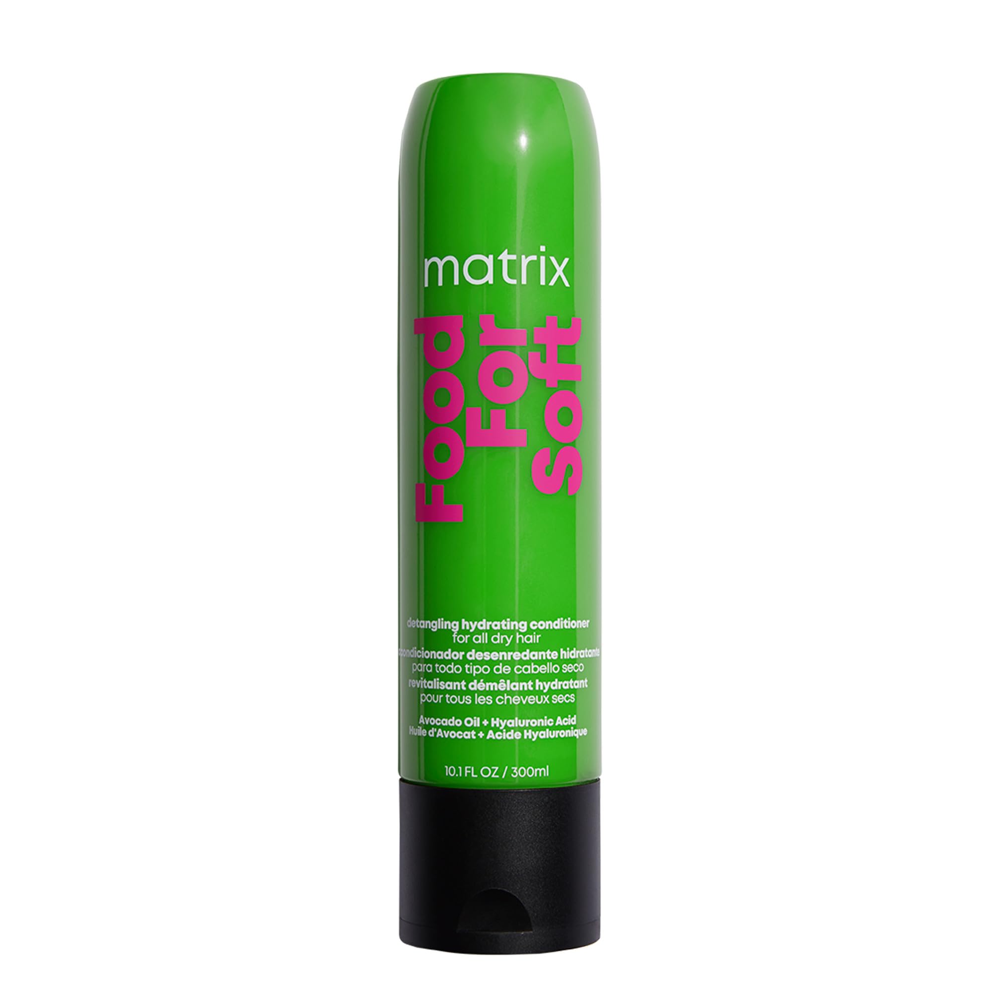 Matrix Food For Soft Conditioner For Color-Treated, Dry and Brittle Hair - Moisturizes, Softens & Smooths, With Avocado Oil & Hyaluronic Acid, Vegan, 10.1 Fl Oz