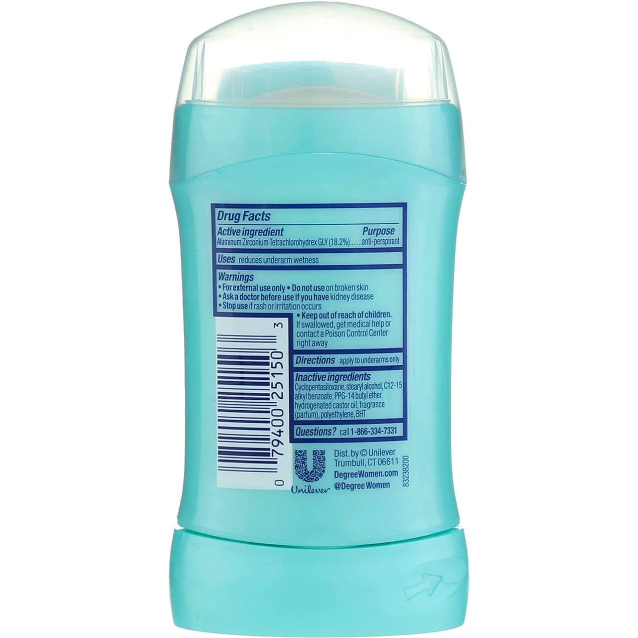 Degree Sheer Powder Invisible Solid Body Responsive Deodorant, 1.6 Ounce