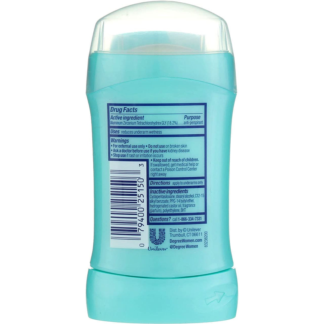 Degree Sheer Powder Invisible Solid Body Responsive Deodorant, 1.6 Ounce