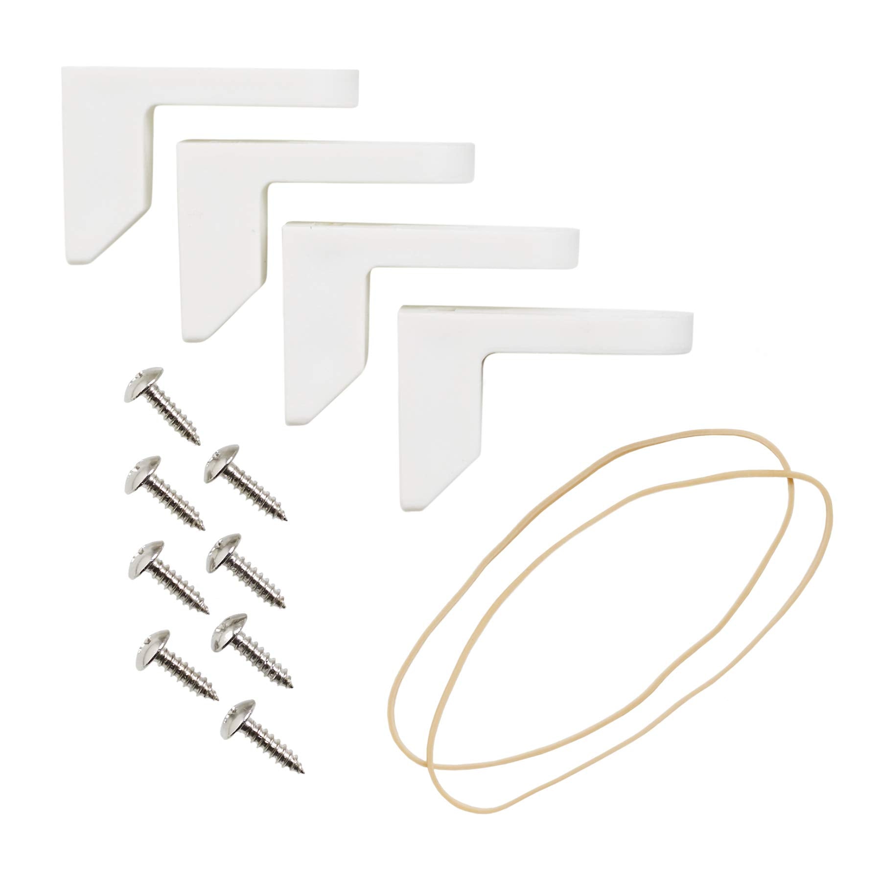 COMPAC HOME Safe -T- Bumpers - Toilet Seat Stabilizers, Keeps Children, Elderly, Disabled Safe from Slipping Off Shaking, Moving or Wobbly Toilet Seat, White, 2 Count