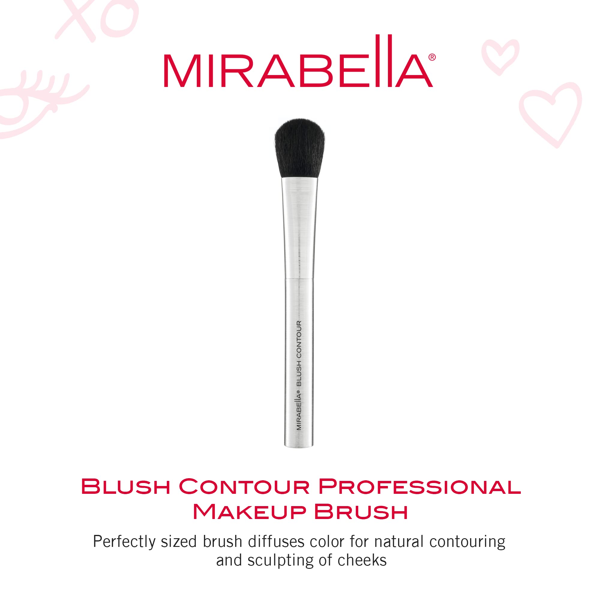 Mirabella Hand-Sculpted Luxury Brush - Blush Contour Brush