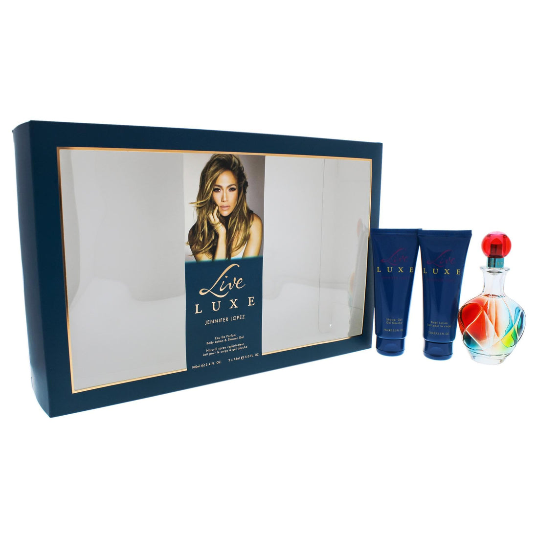 Jennifer Lopez Live Luxe By Jennifer Lopez for Women - 3 Pc Gift Set 3.4oz Edp Spray, 2.5oz Shower Gel, 2.5oz Body Lotion, 3count