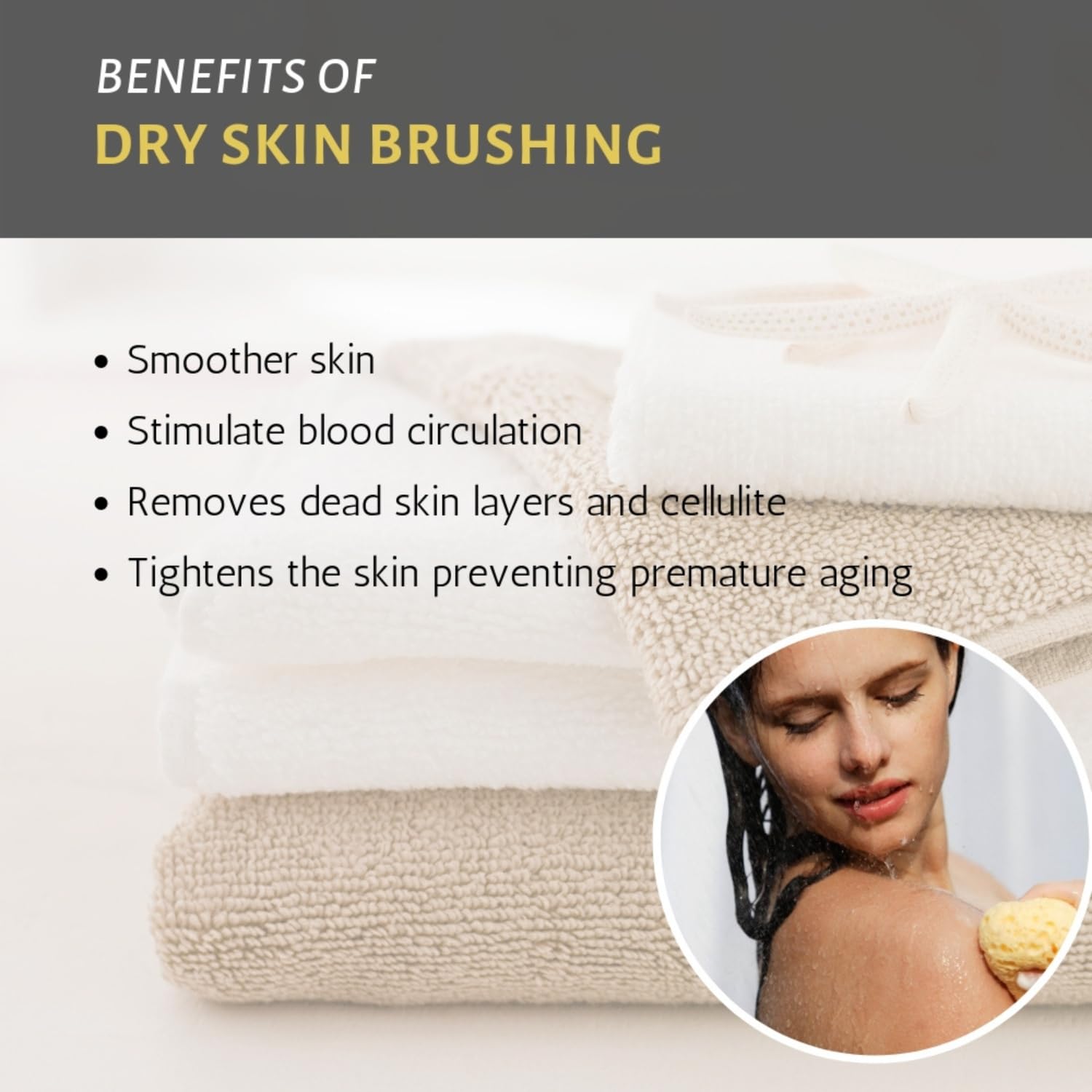 All Natural Spa 9 Inch Dry Skin Brush