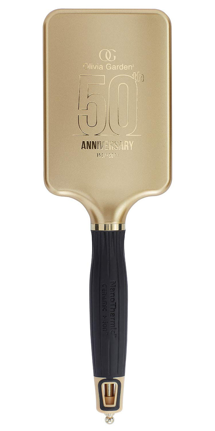 Olivia Garden NanoThermic Ceramic + Ion Hair Brush - 50th Anniversary Special Edition NT-PDLG (Paddle)