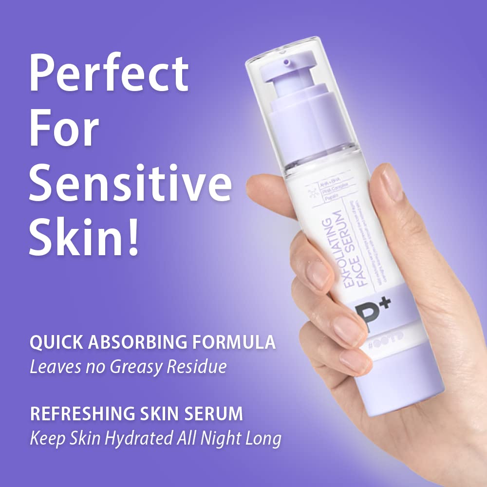 AHA BHA Serum Korean Overnight Face Serum, Acne Serum for Oliy & Sensitive Skin, Exfoliating Face Serum P.M, AHA BHA PHA, Papain, Cell Turnover Refine Serum Cream 50g