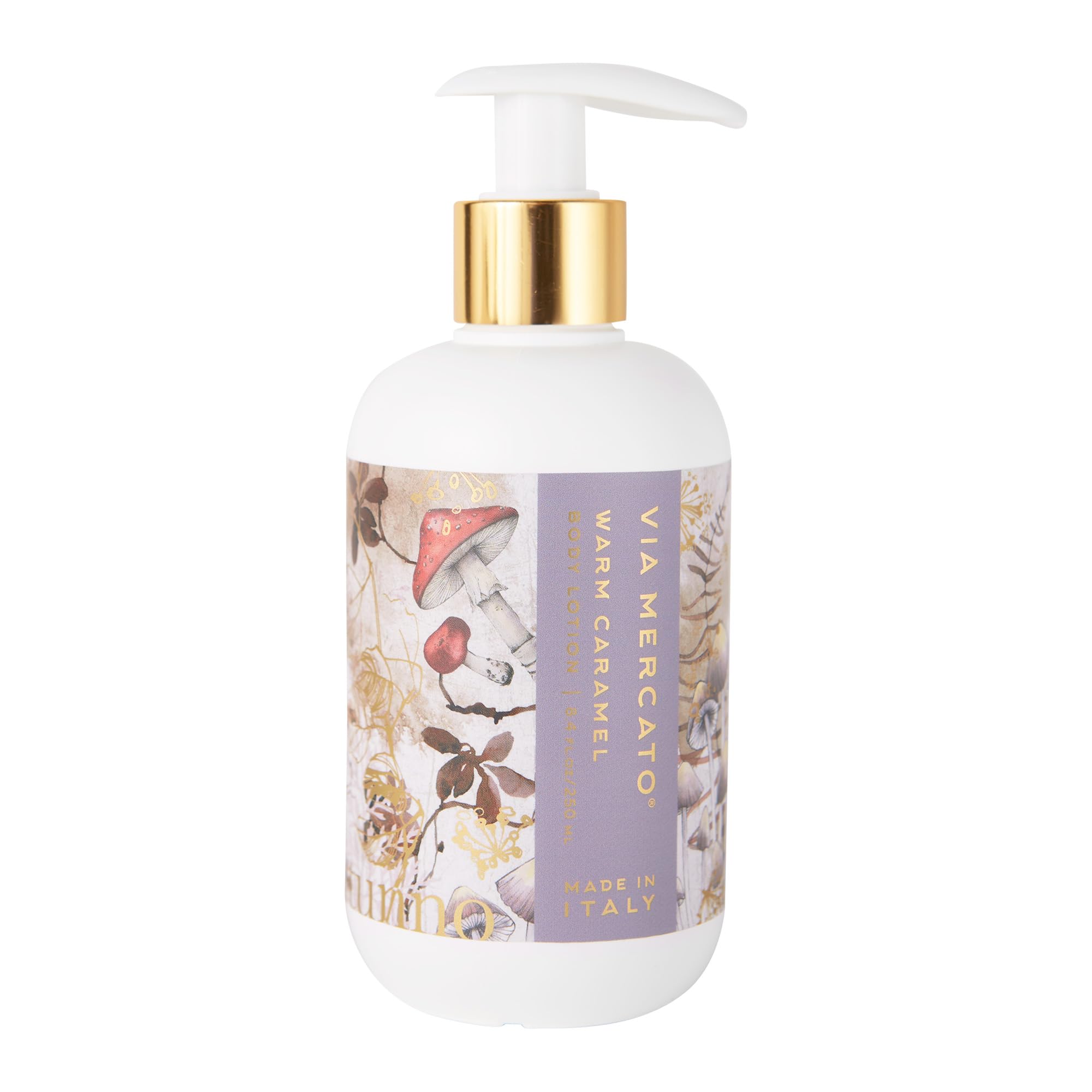 Via Mercato Autunno 8.4 Fl Oz Body Lotion, Moisturizing, Non-Greasy Formula, Warm Caramel