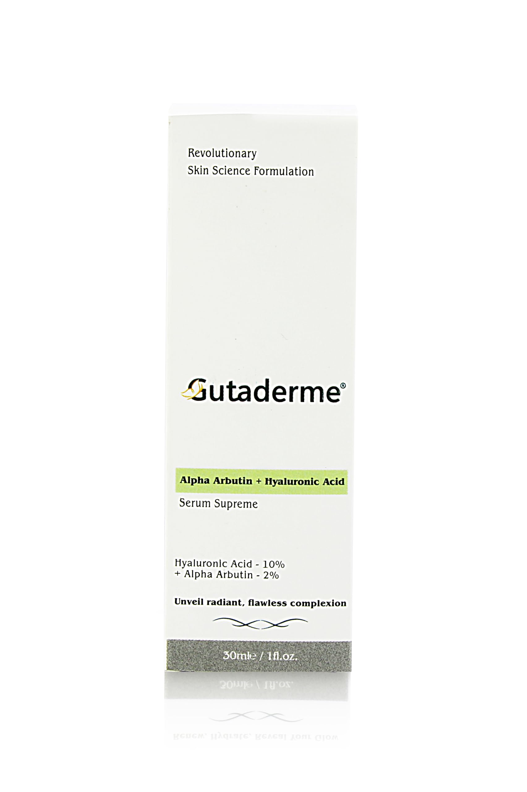Gutaderme Alpha Arbutin + Hyaluronic Acid Serum for Face Hylunaric Acid Moisturizer, 30ml/1fI.oz