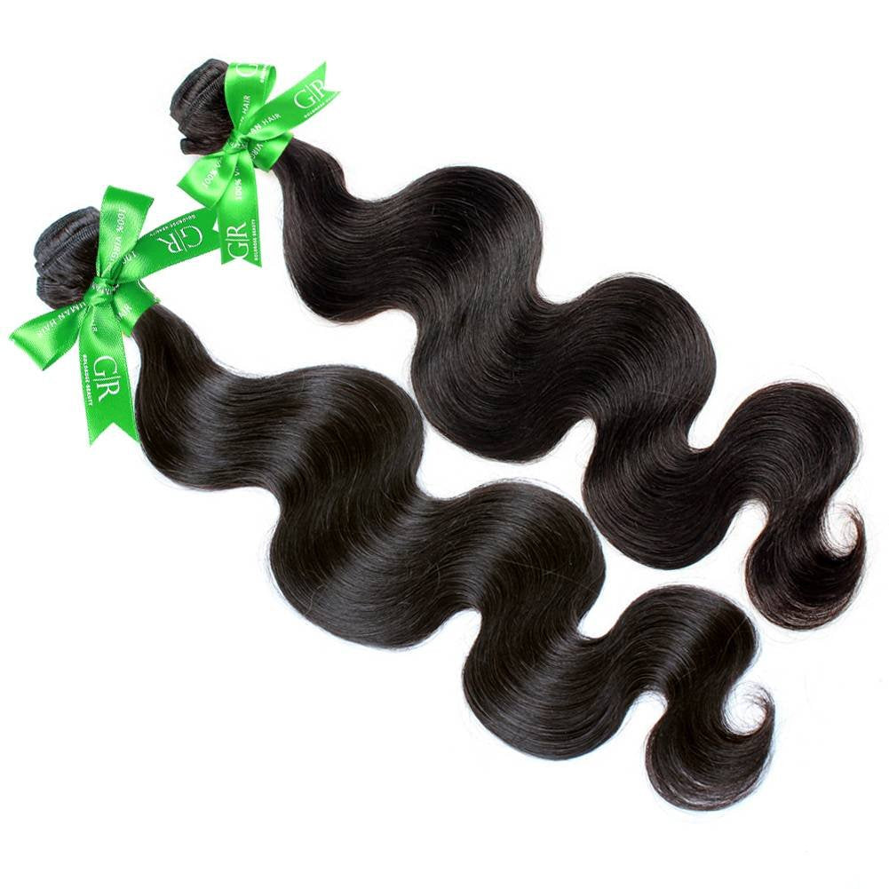 26inch, GR-6A High Quality : GoldRose Beauty Grade 6A 100% Brazilian Virgin Human Hair Extensions Body Wave, 1 Bundle 26 Inches Natural Black Color