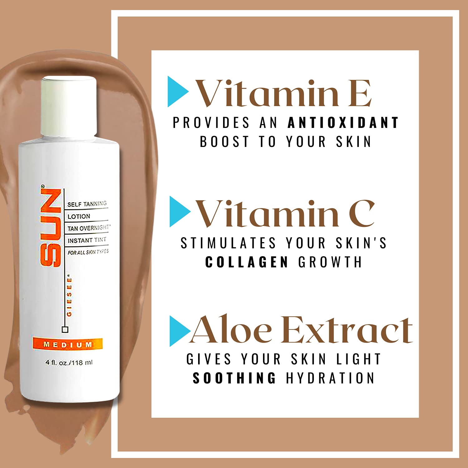 Sun Laboratories Tan Overnight Self Tanning Lotion 4 fl oz.