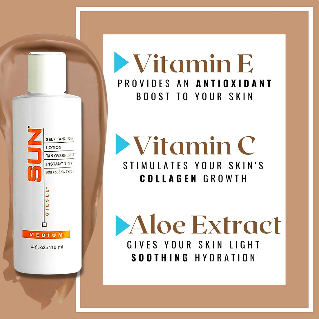 Sun Laboratories Tan Overnight Self Tanning Lotion 4 fl oz.