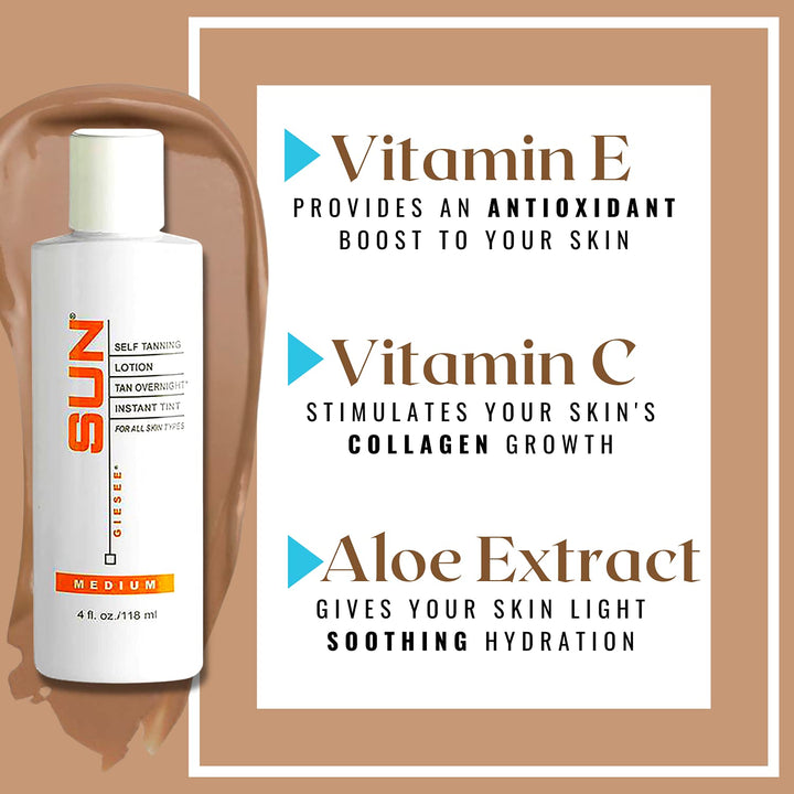 Sun Laboratories Tan Overnight Self Tanning Lotion 4 fl oz.