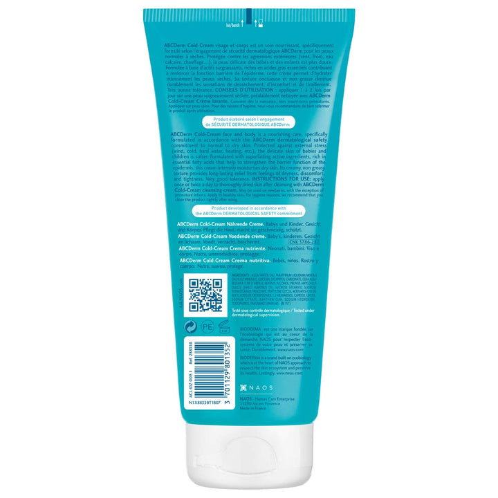 Bioderma - ABCDerm - Cold Cream Body Cream - Gentle Moisturizing Cream - Body Lotion for Babies and Kids