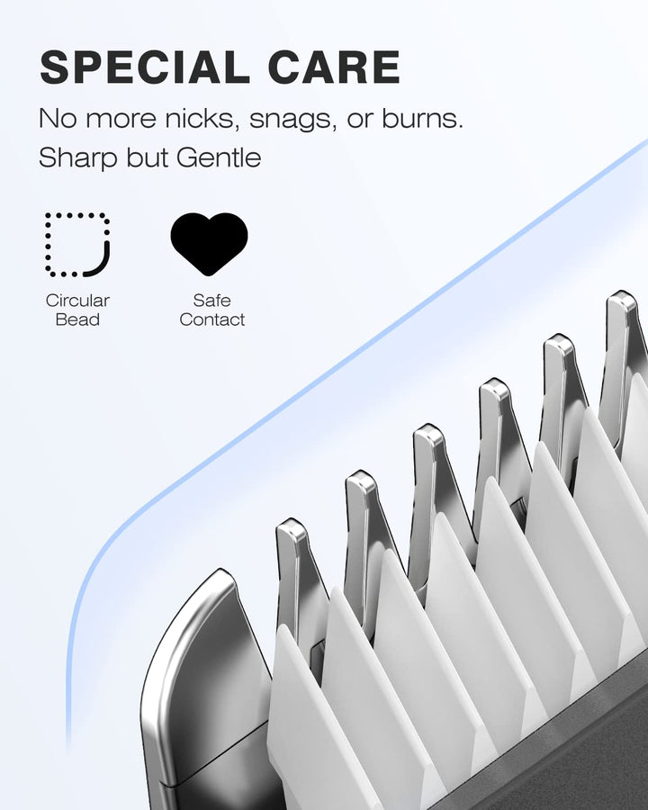 MANSPOT Manscape Hair Finishing Trimmers, Pubic Hair Trimmer for Men and Women, Electric Ball Trimmer Pubic Shaver,Hypoallergenic Ceramic Blade Heads,Waterproof Wet/Dry Groin Shaver,20 Times Usage