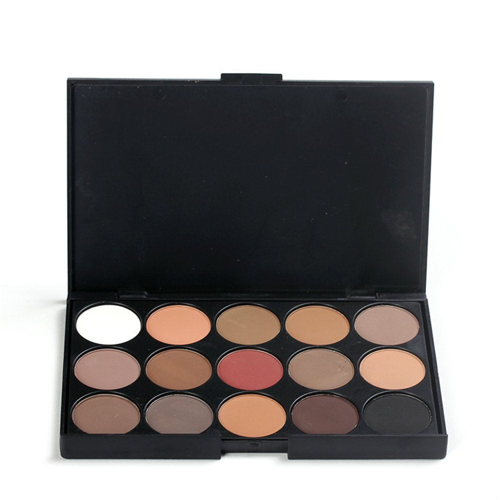 Pure Vie Professional 15 Colors Eye Shadow Palette Makeup Contouring Kit