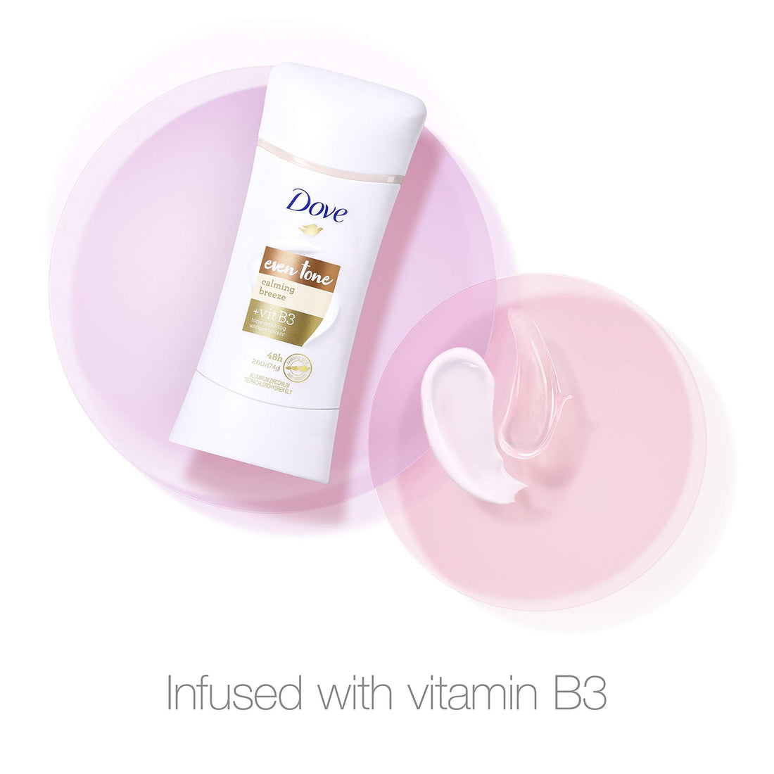 Dove Even Tone Antiperspirant Deodorant for Uneven Skin Tone Calming Breeze Sweat Block for All-Day Fresh Feeling 2.6 oz 3 Count