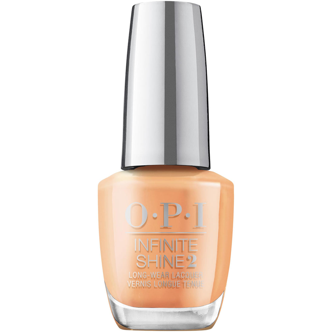 OPI Infinite Shine Long-Wear Warm Crème Finish Opaque Orange Nail Polish, Up to 11 days of wear & Gel-Like Shine, Spring '24, Your Way Collection, 24 Carrots, 0.5 fl oz