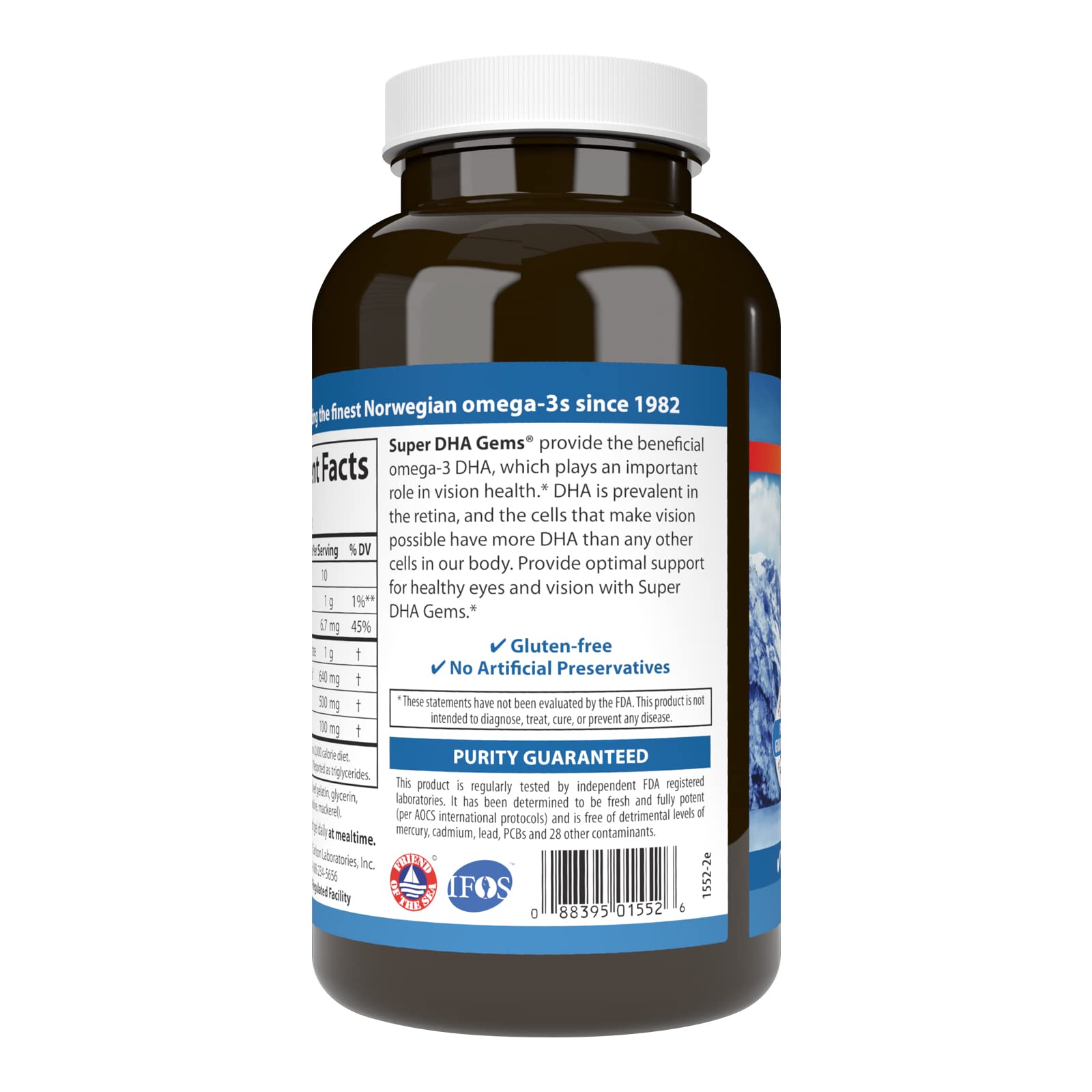 Carlson Labs - Super DHA 500 mg. - 180 Softgels