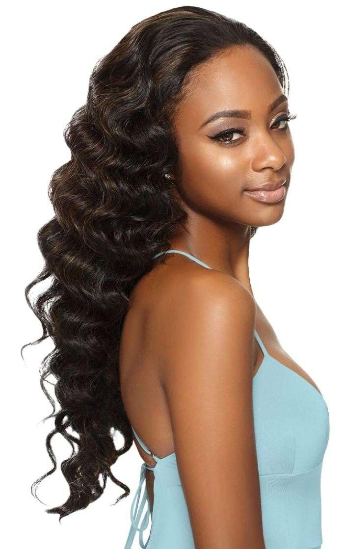 1B: OUTRE Synthetic Hair Half Wig Quick Weave Ashani (1B)