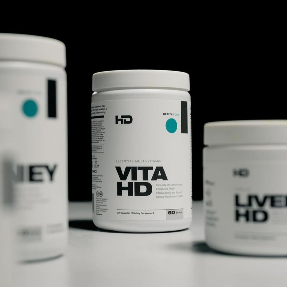 HD MUSCLE VitaHD Essential Multivitamin | Athlete-Specific Vitamins, Minerals, & Nutrients | Organic Mushroom Blend, KSM66 Ashwagandha, Ubiquinol | 60 Servings