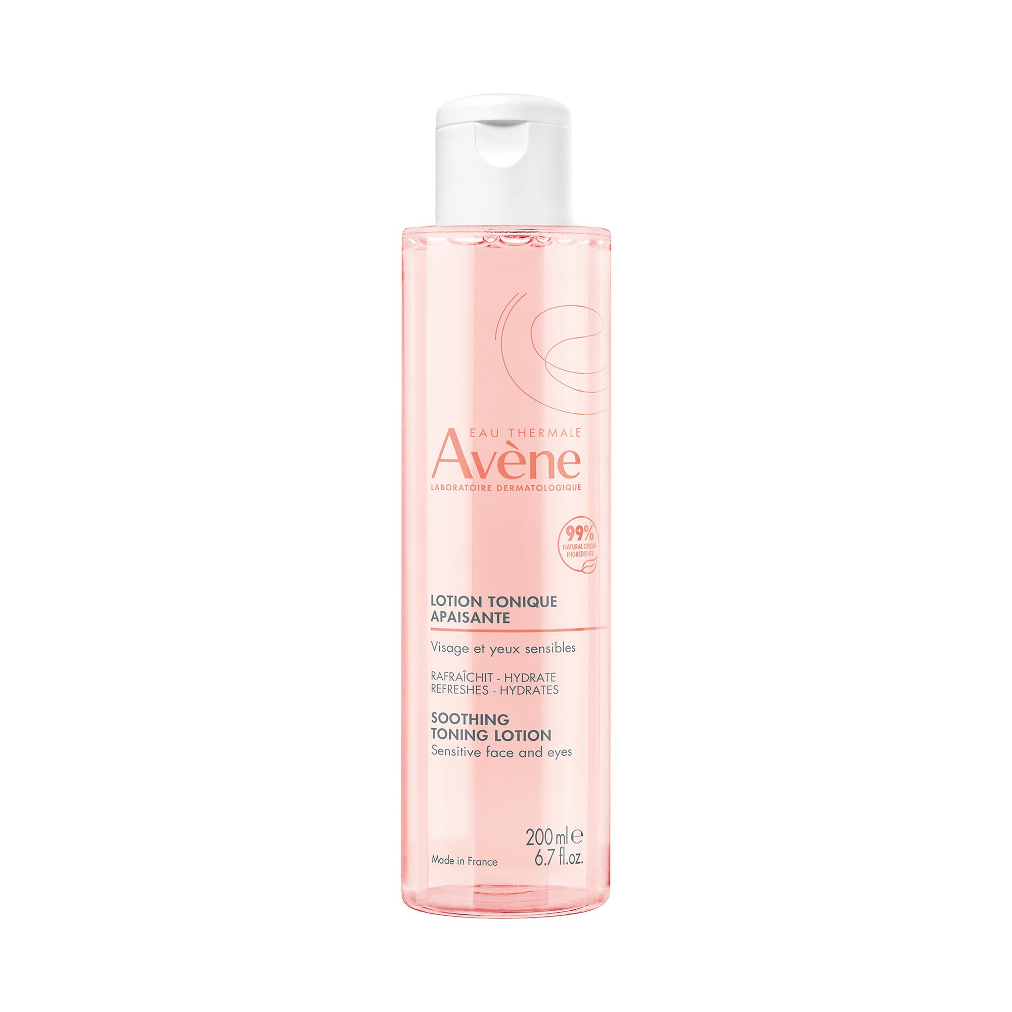 Avène Soothing toning lotion, Oil-Free Bi-phase Toner, Alcohol-Free, 6.7 Oz