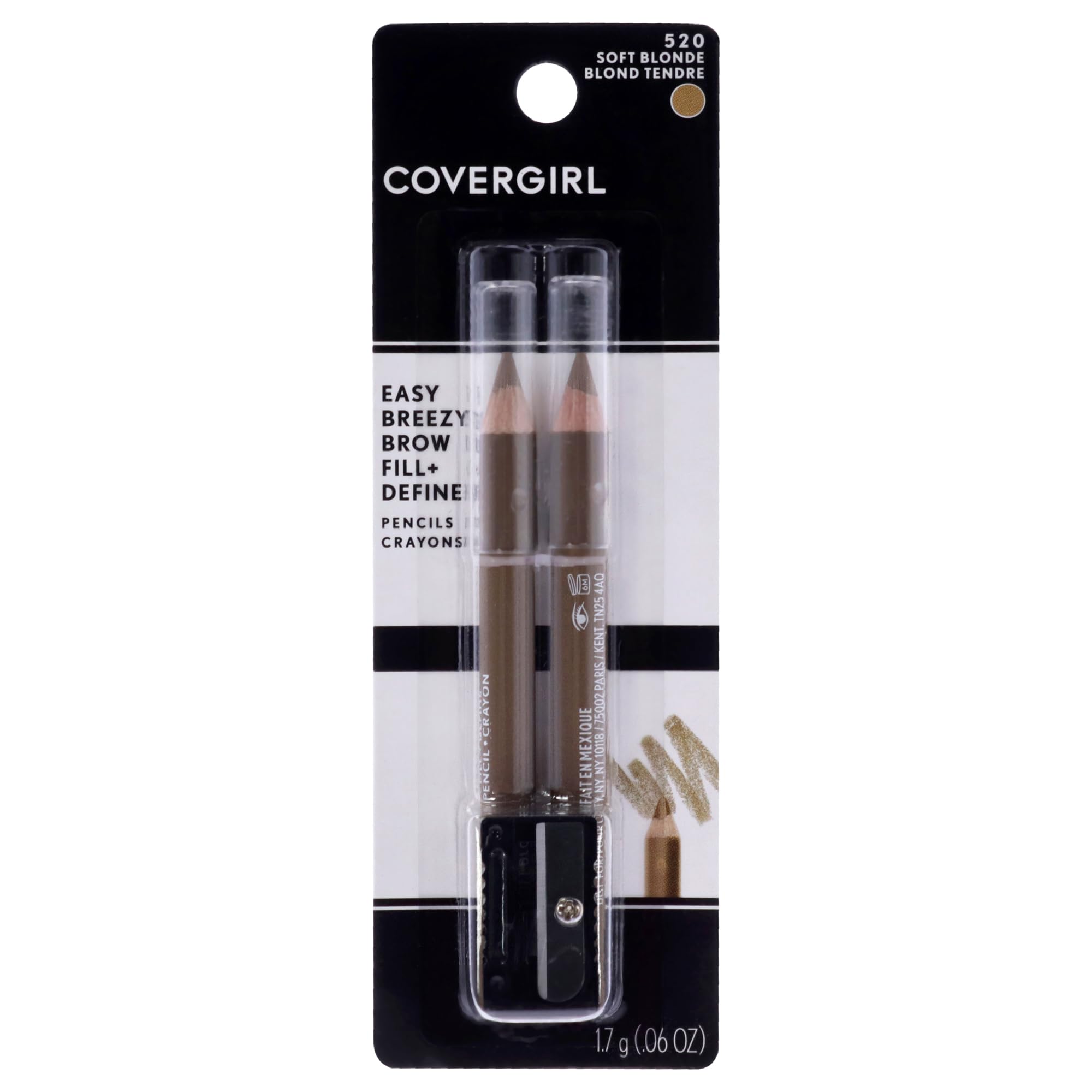 CoverGirl Brow and Eye Makers Pencil, 520 Soft Blonde Warm,0.06 Ounce by COVERGIRL