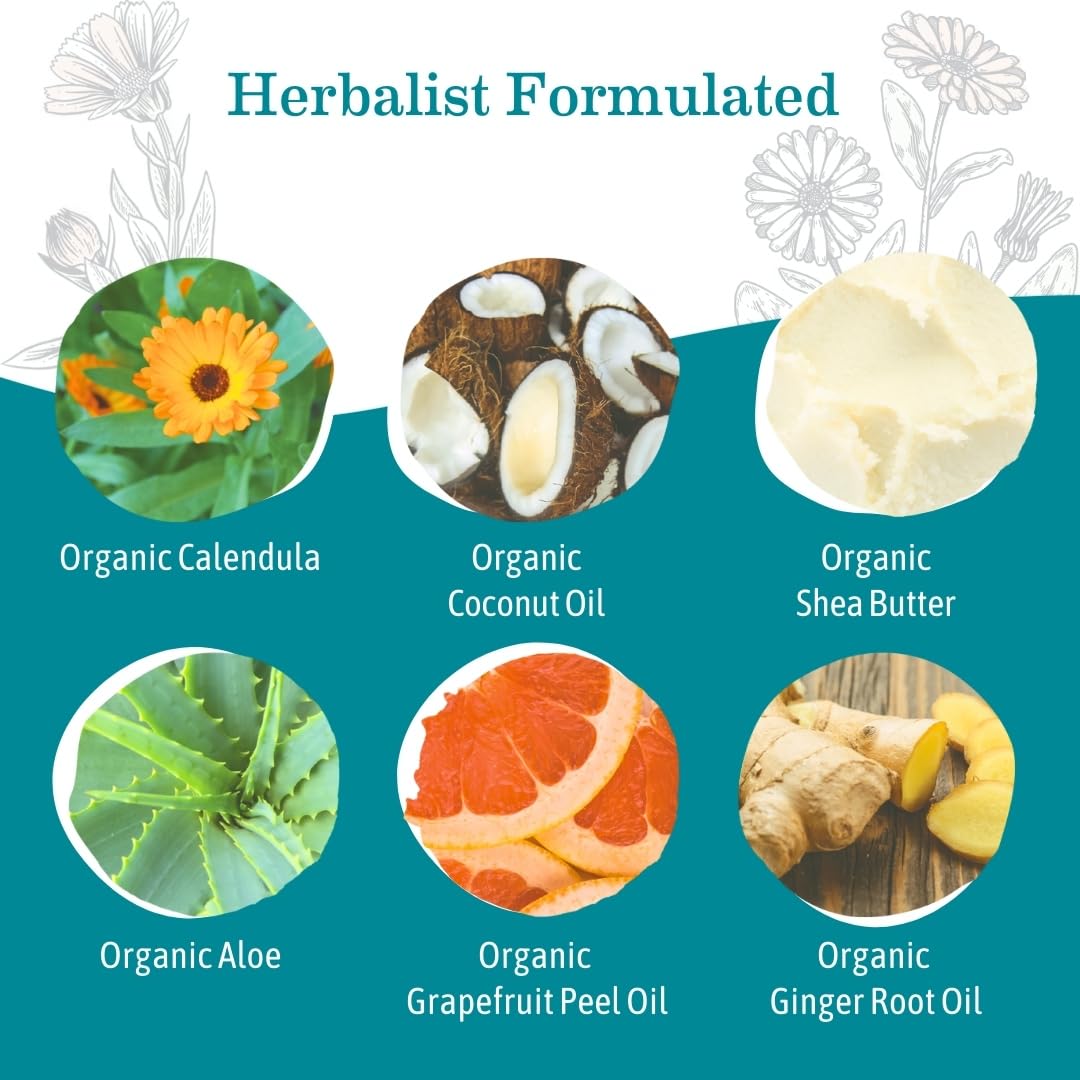 Earth Mama Ginger Fresh Foaming Hand Soap and All Purpose Body Wash for Sensitive Skin, Liquid Castile Soap with Organic Coconut Oil, Shea Butter, Calendula, & Aloe, 5.3 fl oz