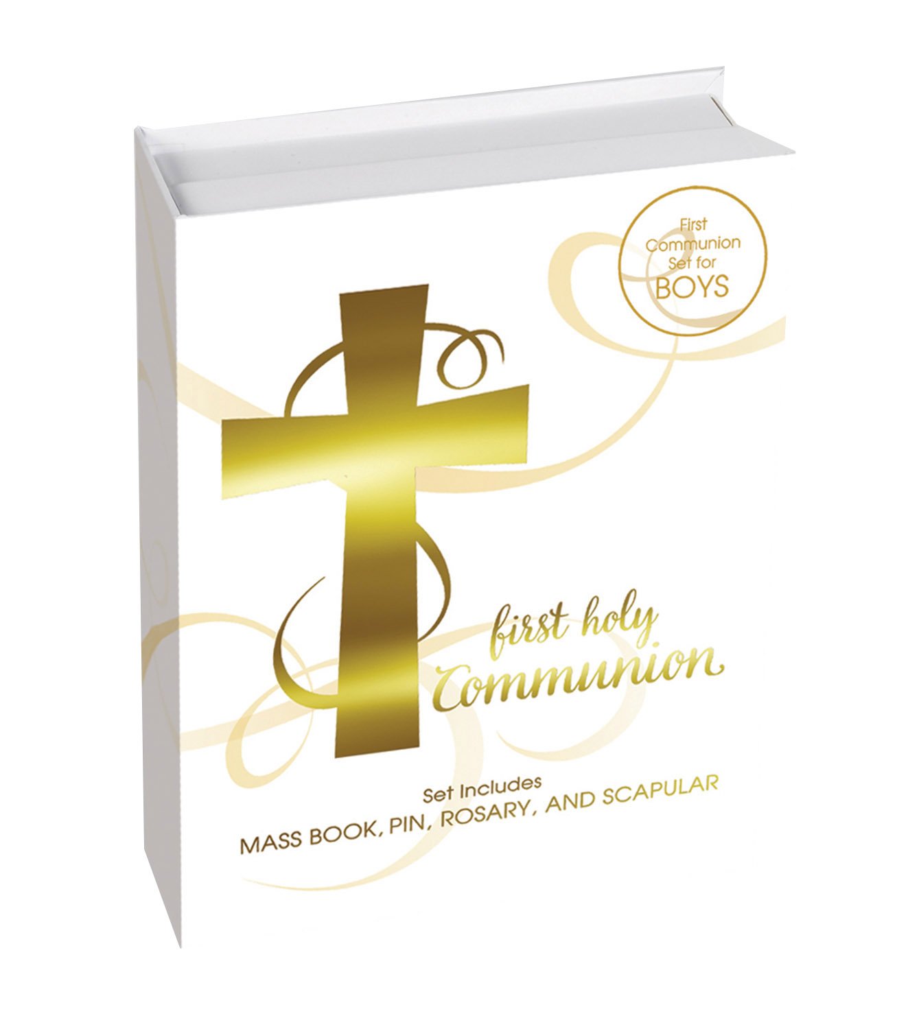 Creative Brands Faithworks - Abundant Grace First Communion Gift Set, 5-Piece, Boy