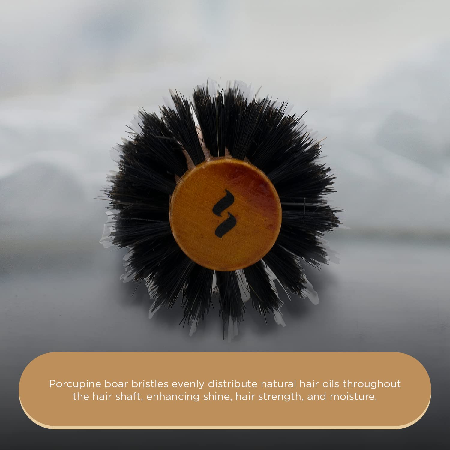 Porcupine Boar-Nylon Bristle Round Brush , 2-Inch Diameter