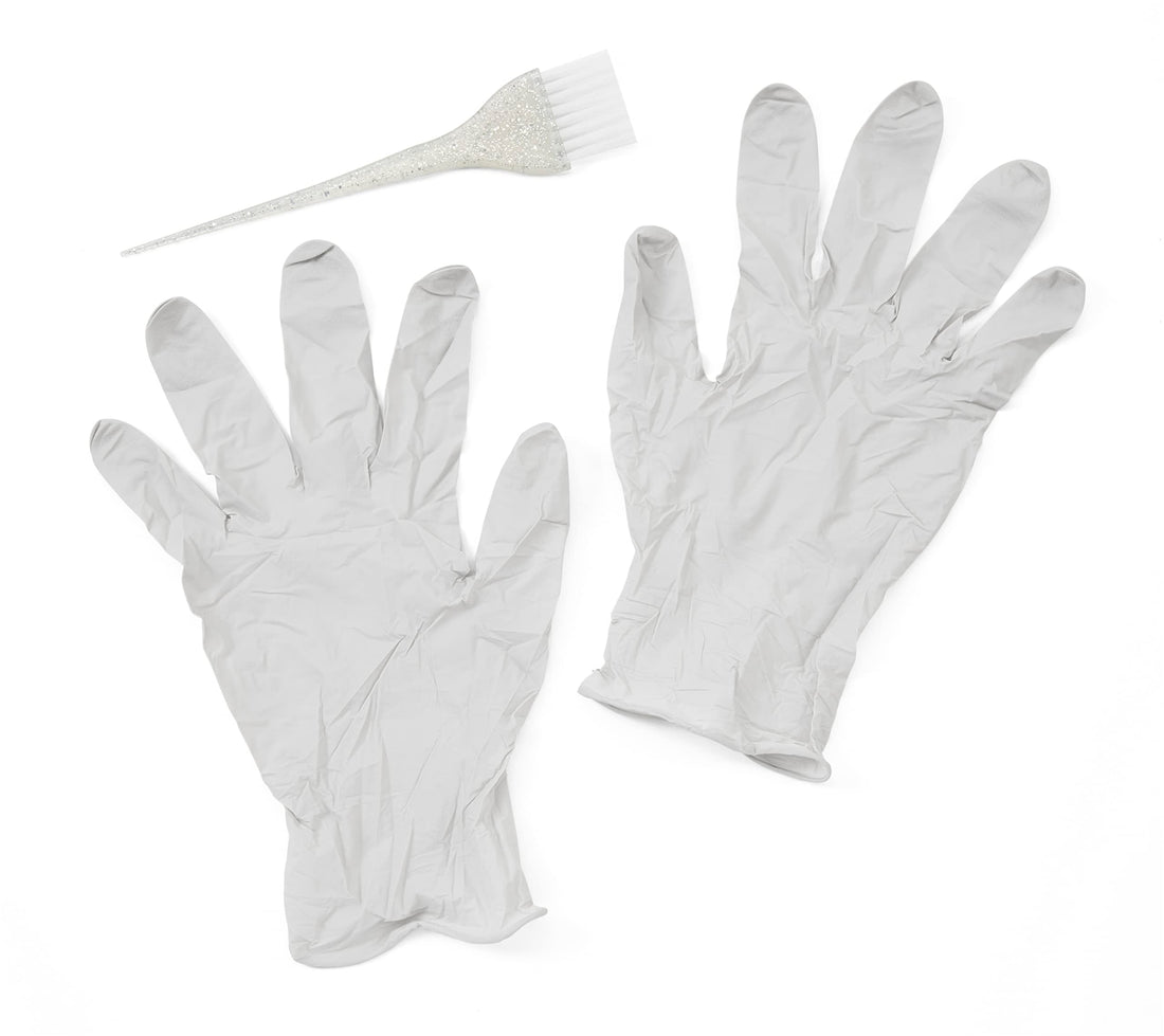 Punky Hair Color Brush & Glove Kit - Hair Dye Brush for Bleaching, Highlighting & Tinting, Hair-Coloring Brushes, 3 Pack