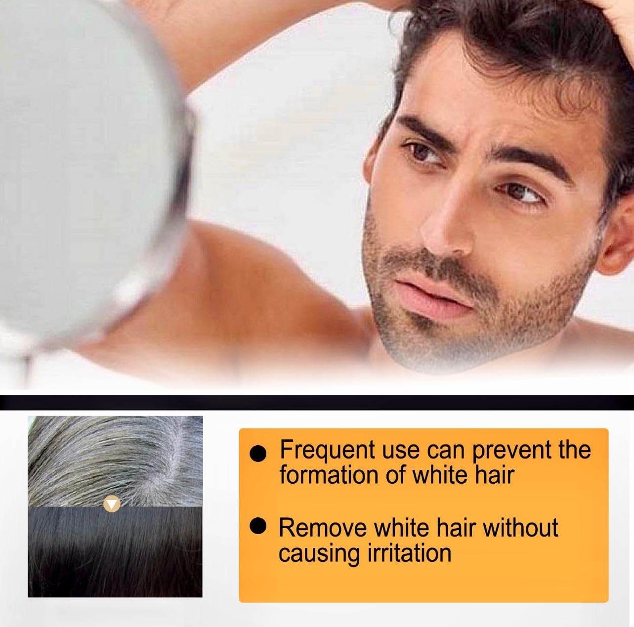 EELHOE Black Soap Bar Shampoo for Hair | Grey Coverage Nutrients | Hair Repair | Natural Ingredients | 50g