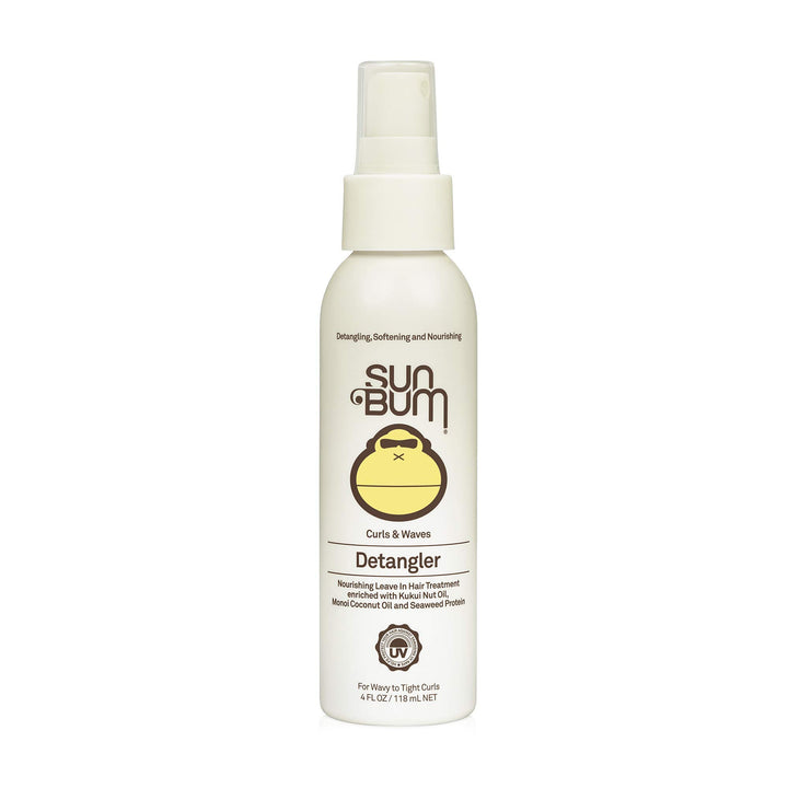 Sun Bum Curls Detangler | Vegan and Cruelty Free Moisturizing Hair Treatment for Wavy and Curly Hair | 4 oz