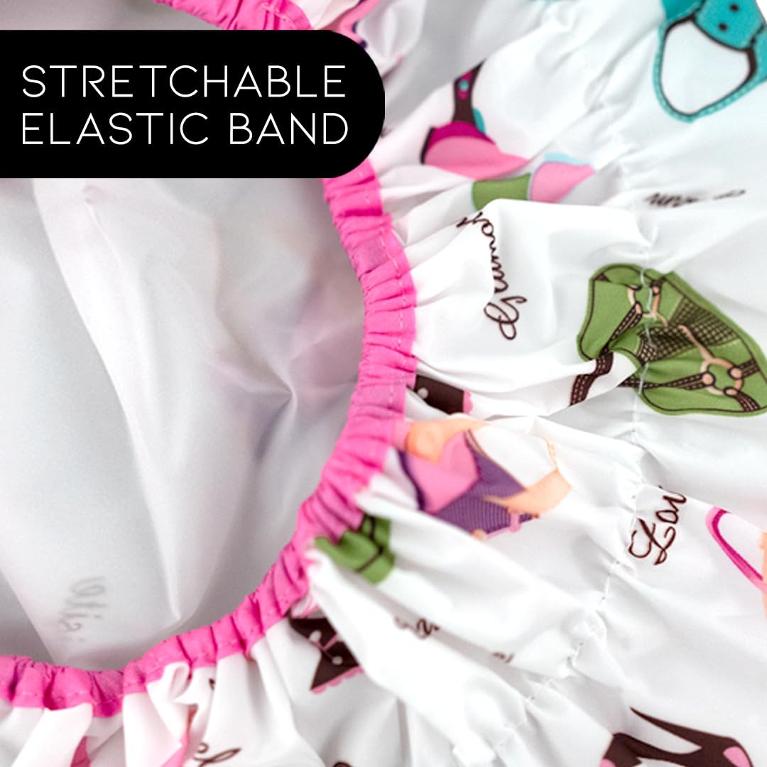 Betty Dain Fashionista Collection Mold Resistant Lined Shower Cap, Diva