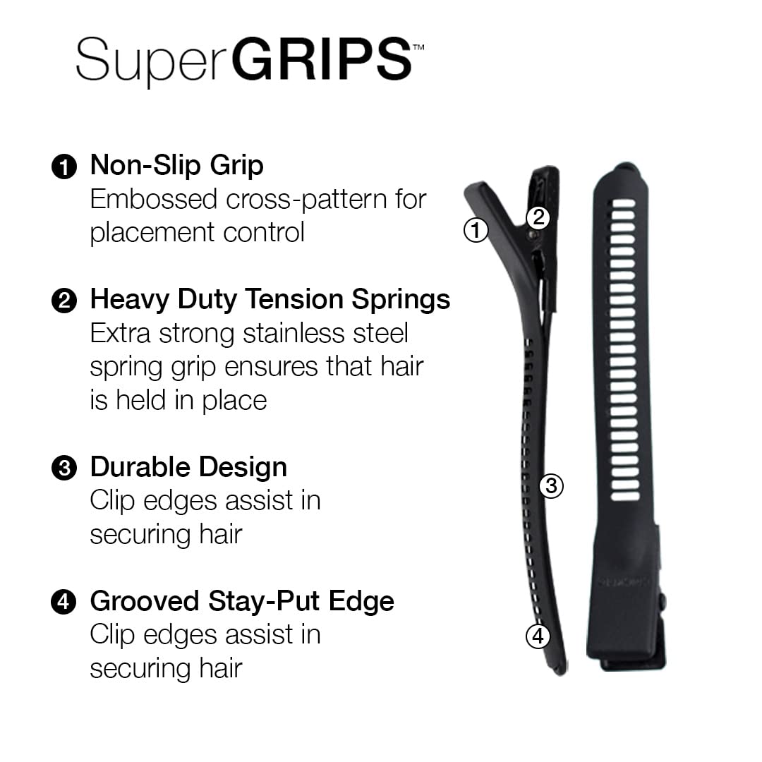 Cricket Super Grip Clips, Black