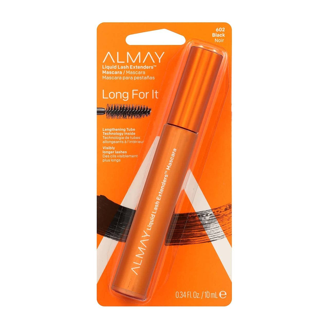 Almay Liquid Lash Extenders Mascara, Black, 1.1 Fluid Ounce