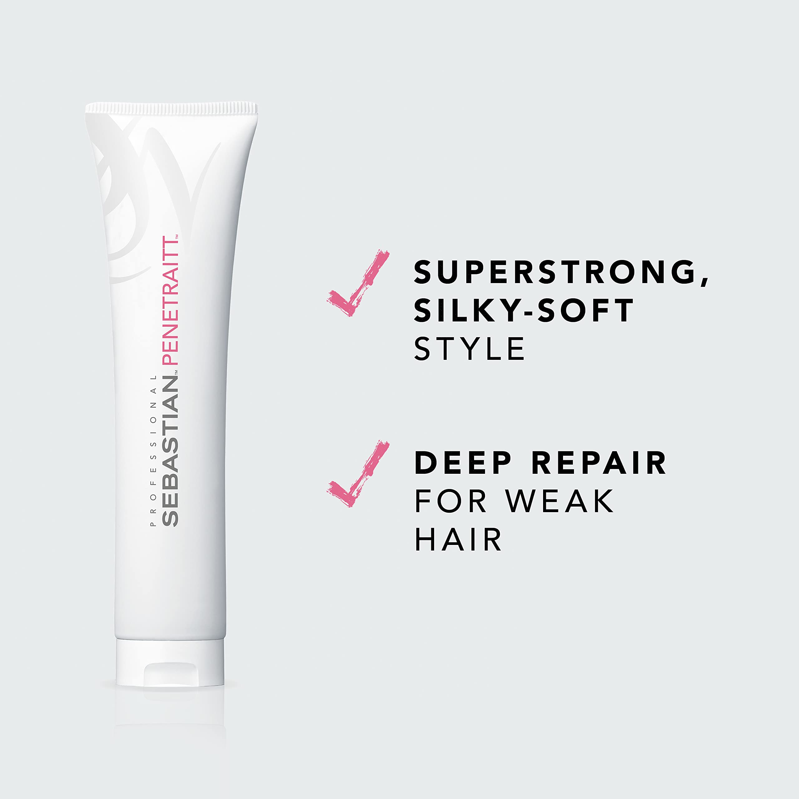 Sebastian Professional Penetraitt Hair Mask for Damaged Hair | 150 ml | Repairing Hair Treatment for Chemically Treated, Stressed Hair | For Silkier, Smoother Hair