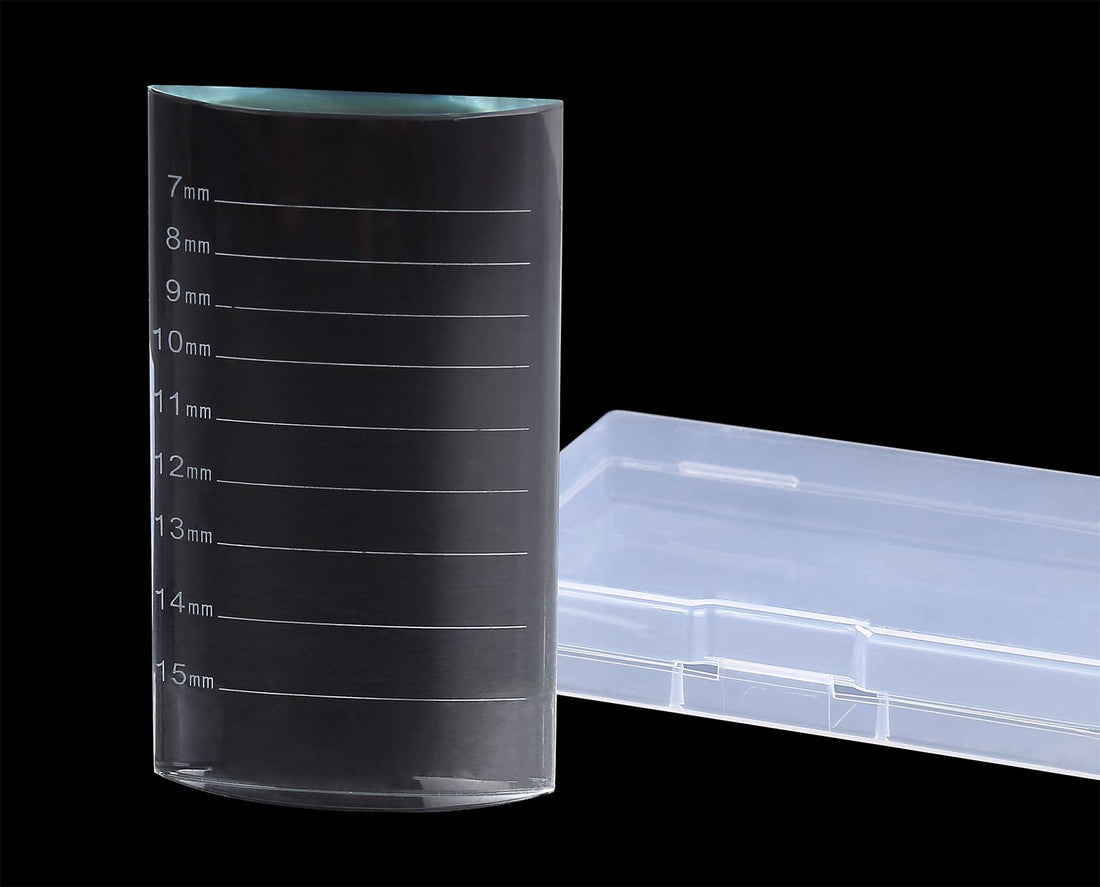 Catchin Curve: Eyelash Extension Crystal Pallet Lash Holder Tray Bigger Size with Storage Case 4.3X2.4 Inch