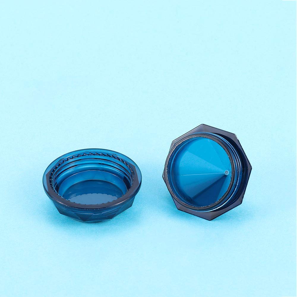 Healthcom 50Pcs Diamond Shaped Clear Jars Cosmetic Jars Cosmetic Sample Trial Case Compact Storage Box For Cosmetics, Lotion, Creams, Make Up (Royal Blue)