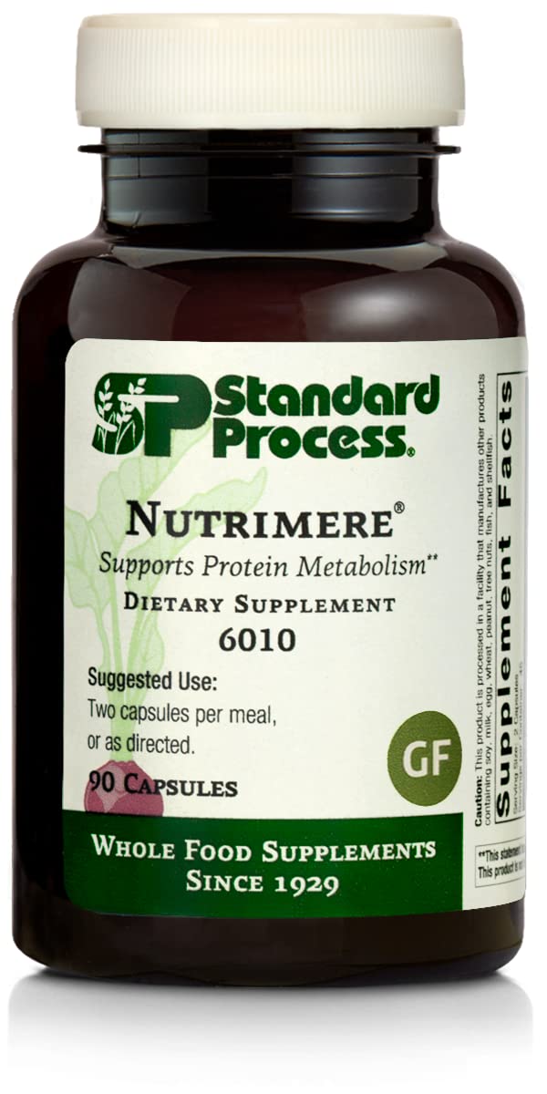 Standard Process Inc. Nutrimere - Whole Food Vitality and Metabolism with Green Lipped Mussel, Organic Carrot, Organic and Sweet Potato - Gluten Free - 90 Capsules
