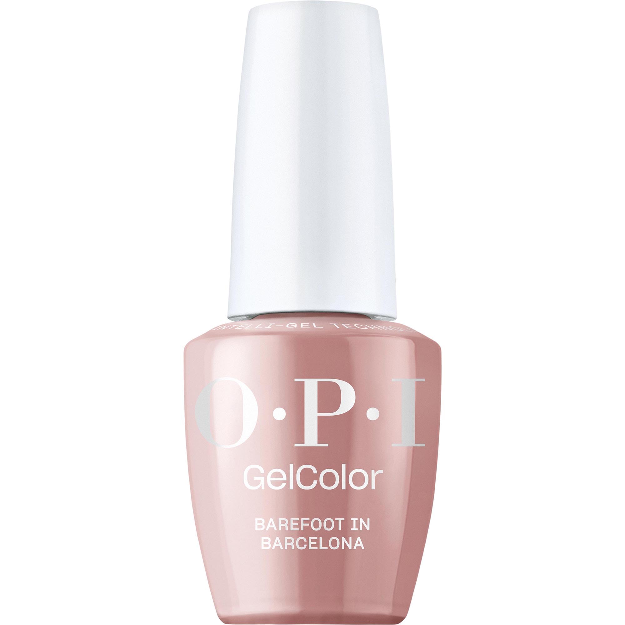 OPI GelColor Barefoot in Barcelona | Opaque Dark Brown Crème UV Cure Gel Nail Polish | Vegan & HEMA Free, Long Lasting, High Shine
