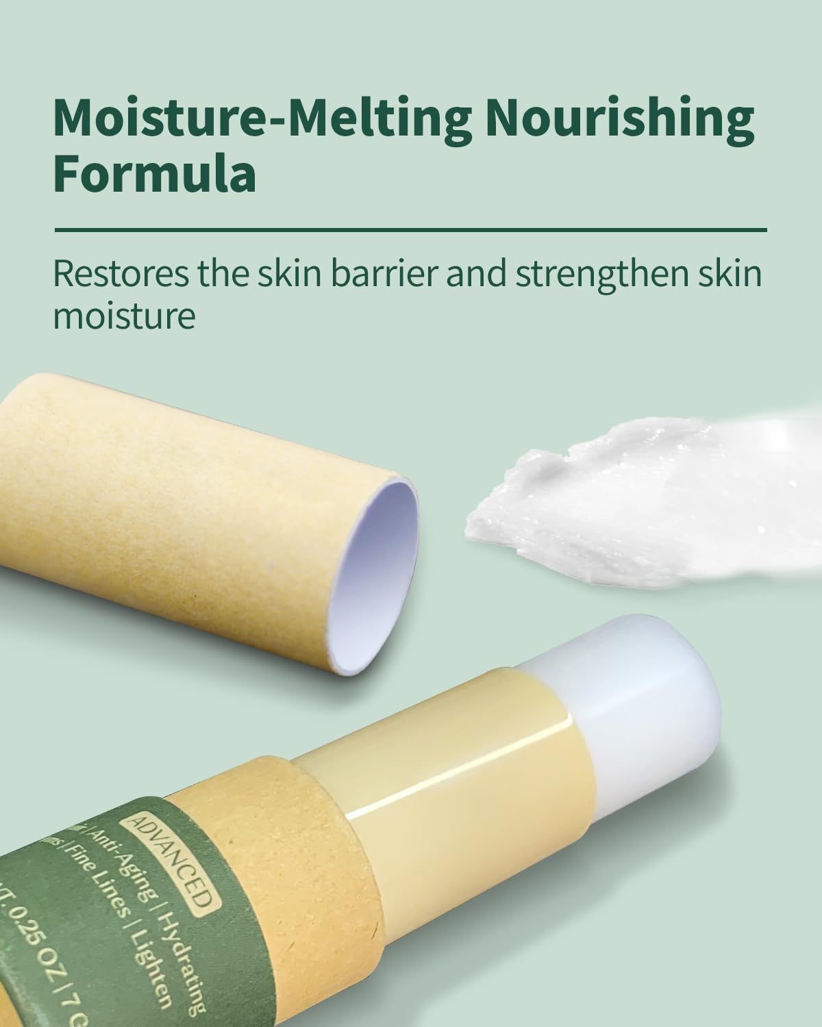 Advanced Snail Repair Eye Stick, Brightening & Tightening Eye Cream for Fine Lines & Dark Circles, Snail Mucin Eye Stick for Sensitive and All Skin Type, 0.25OZ