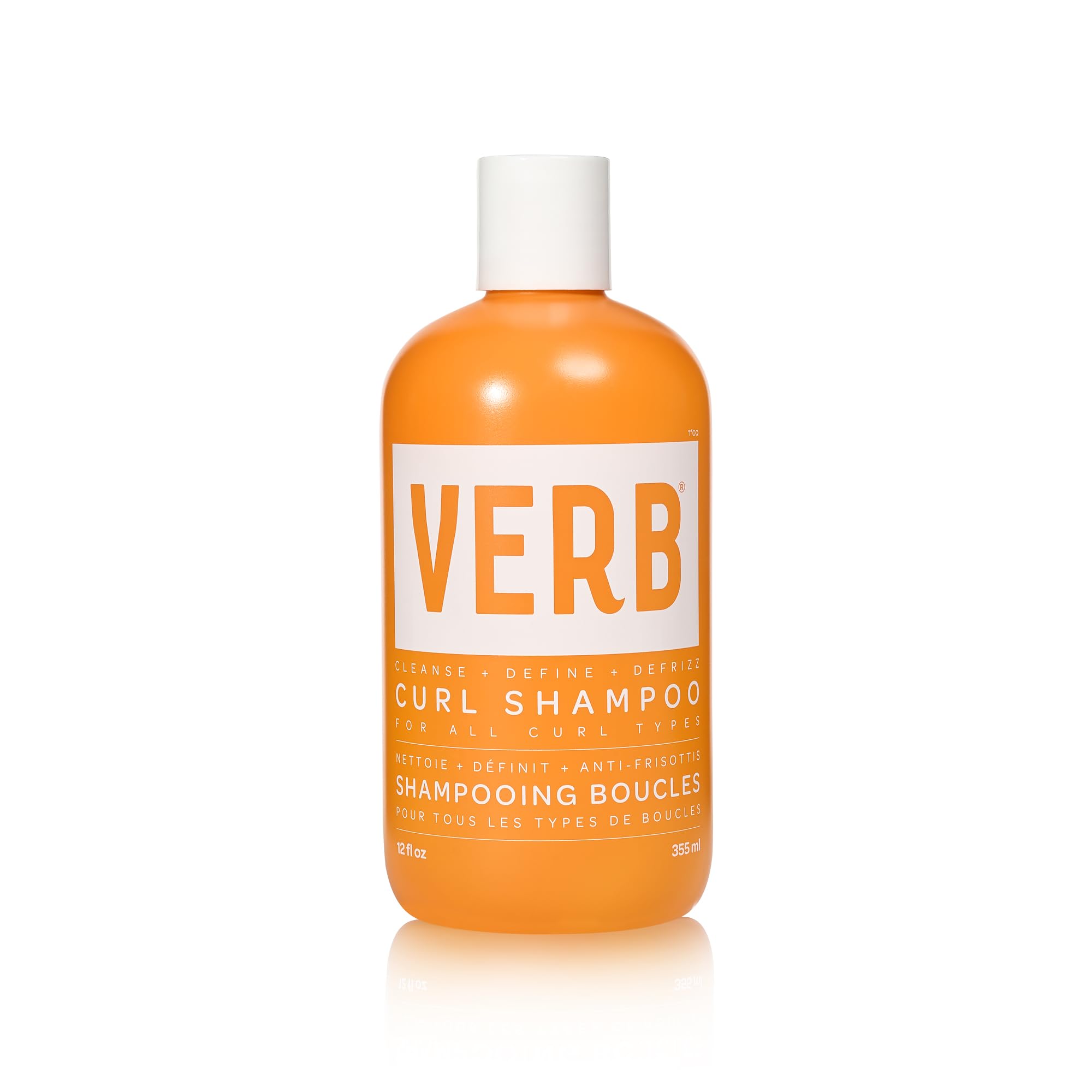 VERB Curl Shampoo - Mild, Cleanse and Smooth - Vegan Curl Defining Shampoo for Frizzy Hair- Intensive Hydration Curly Hair Shampoo, 12 fl oz