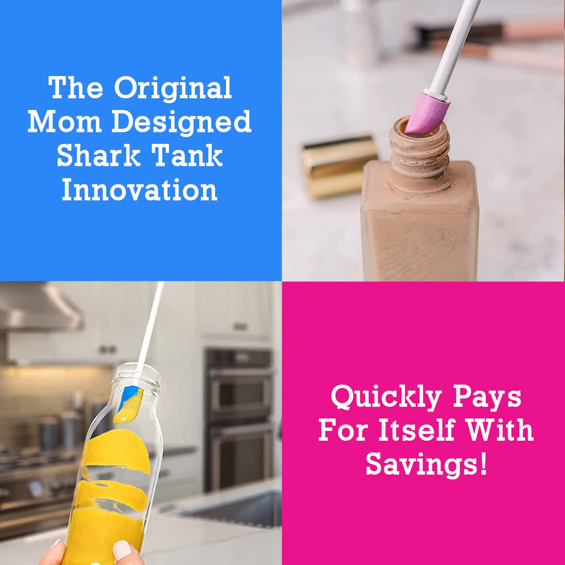 Spatty & Spatty Daddy Two Piece Bundle, 12 inch and 6 inch Pink Set & 12 inch and 6 inch Blue Set- Total 4 Spatty's