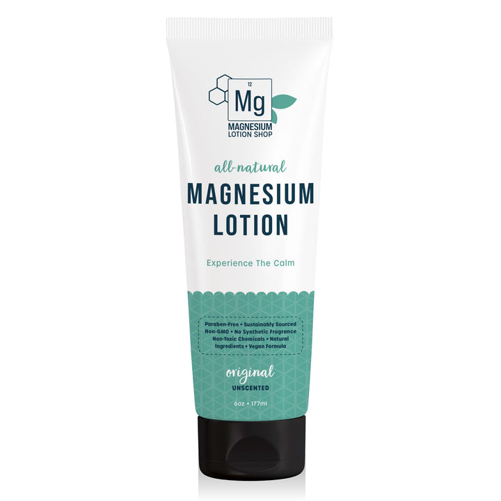 Unscented Magnesium Lotion for Sleep | 6oz Bottle with 250mg in each Teaspoon | We use Natural Shea Butter in Our Paraben-Free Magnesium Lotion for Leg Cramps