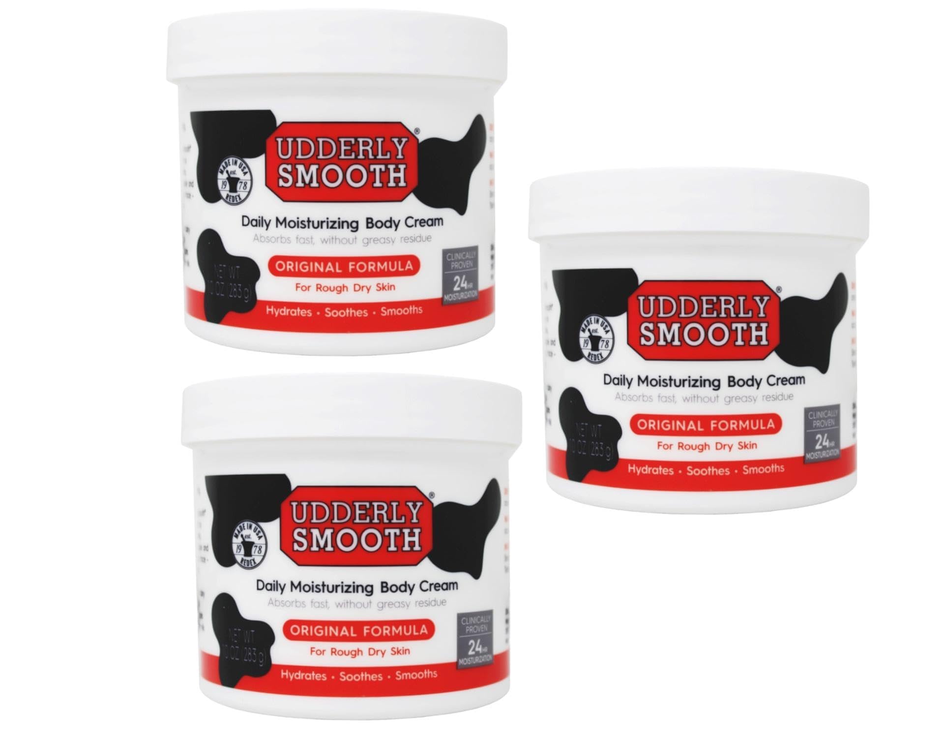Udderly Smooth Body Cream 12 oz (Pack of 3)