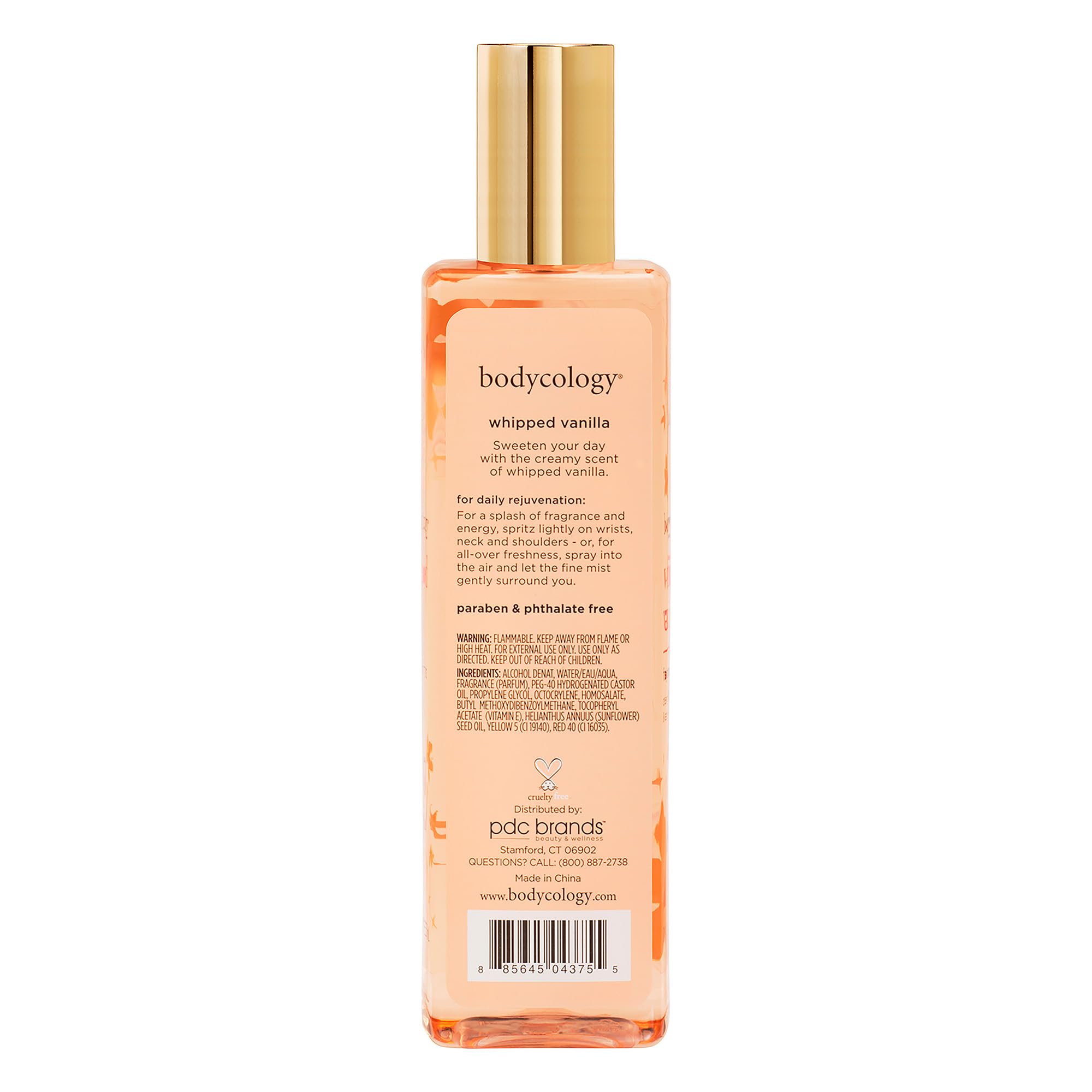 Bodycology Whipped Vanilla Fragrance Mist | Fragrance of Creamy Florals & Warm Vanilla | Heavenly Aroma, Long-Lasting Fragrance | Mist for Women - 237 ml (Pack of 1)