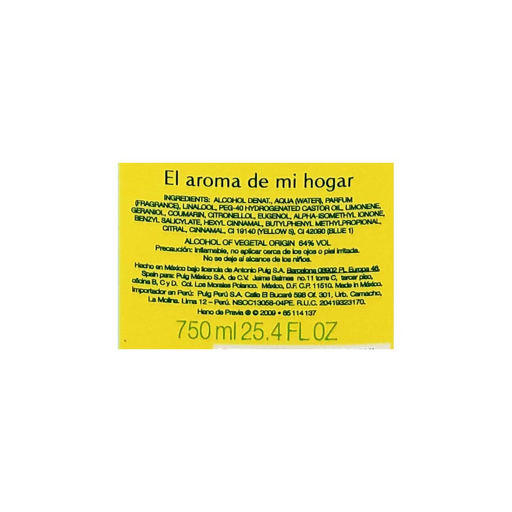 Heno De Pravia Splash Cologne Agua De Colonia, 25.5 Ounce