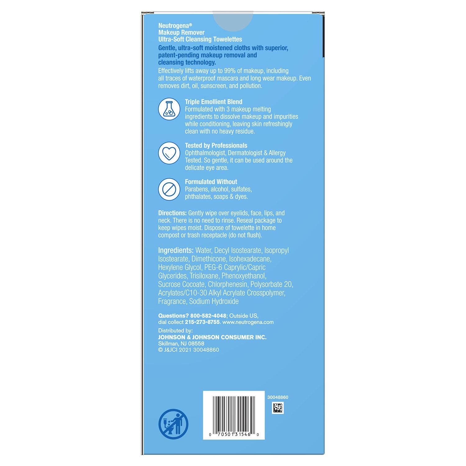 Neutrogena Makeup Remover Cleansing Towelettes and Face Wipes (132 Count)